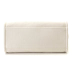 Chanel Deauville Small Shopping Bag White Handbag Canvas — view 3
