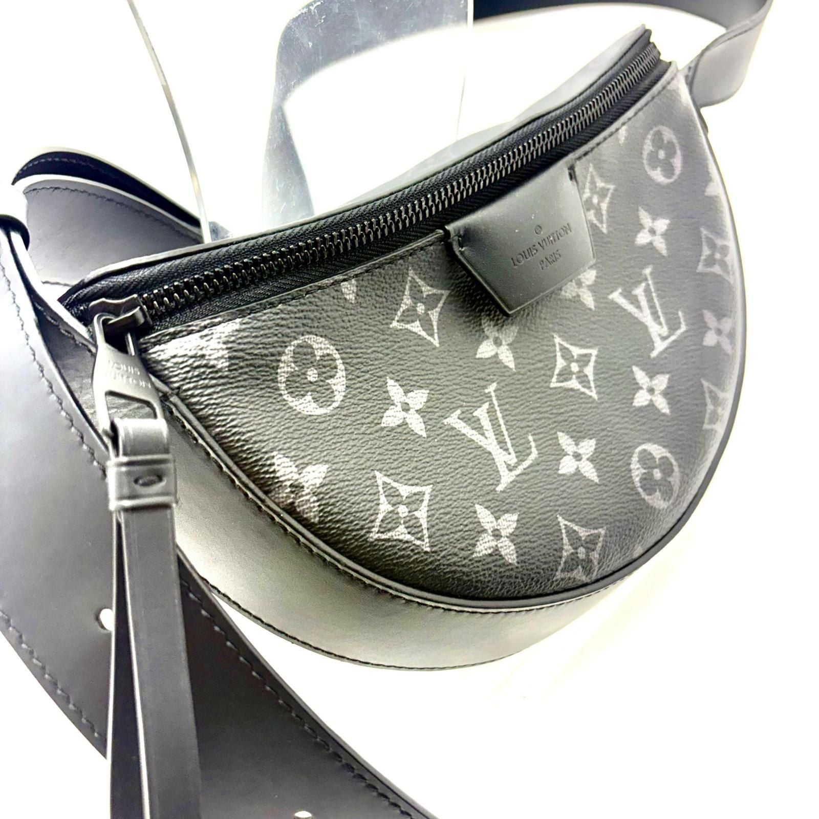 Louis Vuitton LV Moon Crossbody Monogram Eclipse Belt Bag Black — view 7