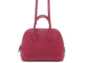 Hermes Bolide 1923 Mini Rose Purple Silver Handbag