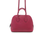 Hermes Bolide 1923 Mini Rose Purple Silver Handbag