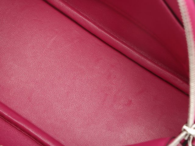 Hermes Bolide 1923 Mini Rose Purple Silver Handbag — view 8