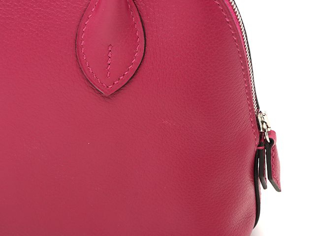 Hermes Bolide 1923 Mini Rose Purple Silver Handbag — view 5
