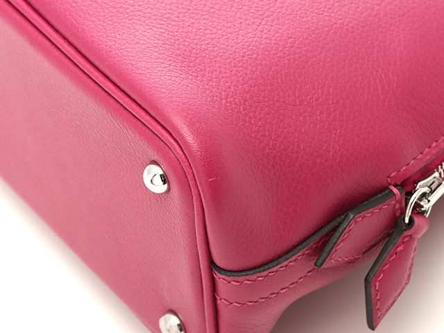 Hermes Bolide 1923 Mini Rose Purple Silver Handbag — view 6