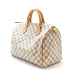 Louis Vuitton Speedy 30 Damier Azur Handbag White — view 2