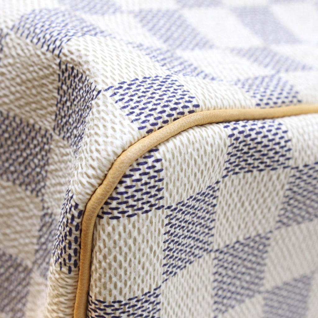 Louis Vuitton Speedy 30 Damier Azur Handbag White — view 6