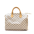 Louis Vuitton Speedy 30 Damier Azur Handbag White