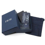 Dior Gravity Leather Card Case Oblique Black — view 6