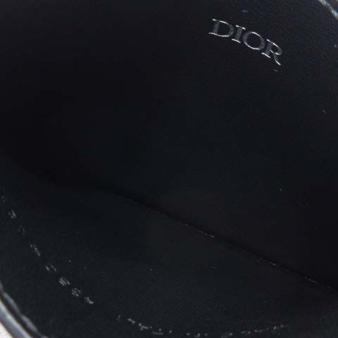 Dior Gravity Leather Card Case Oblique Black — view 5
