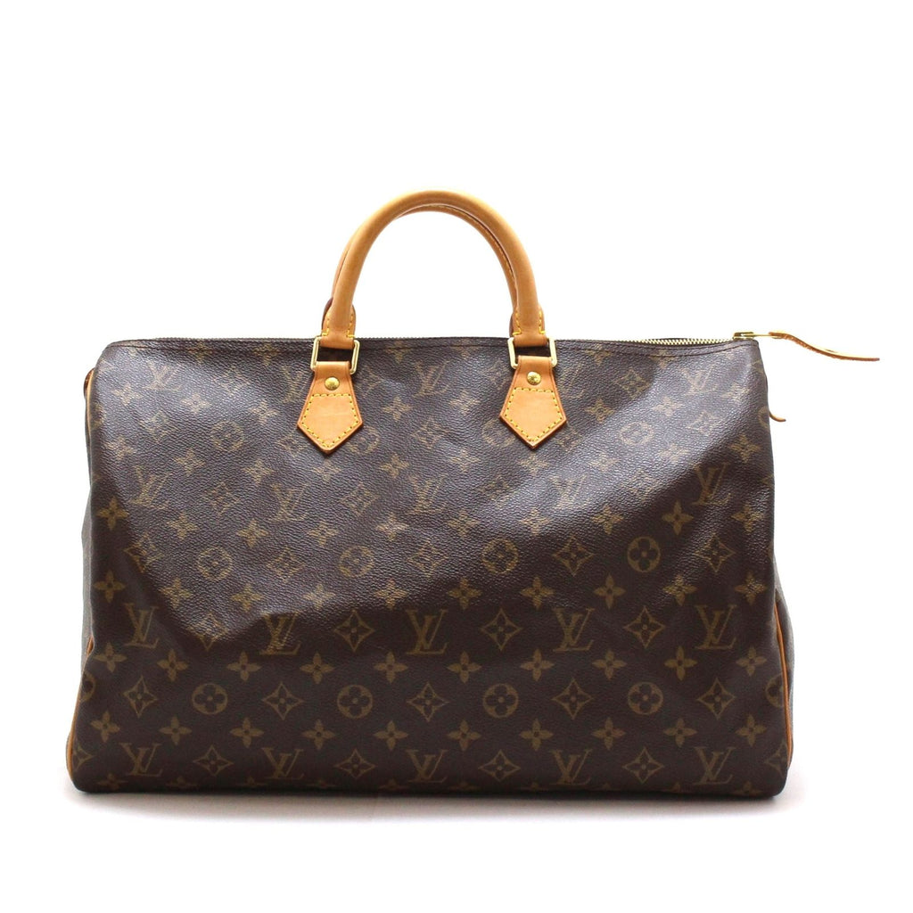 Louis Vuitton Speedy 40 Monogram Handbag Brown