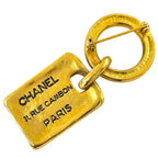 Chanel Brooch Cambon Plate Swing 31 Rue Metal Gold — view 2