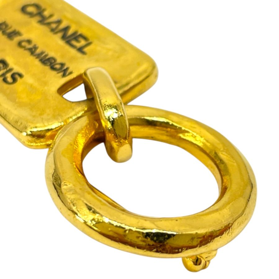 Chanel Brooch Cambon Plate Swing 31 Rue Metal Gold — view 8