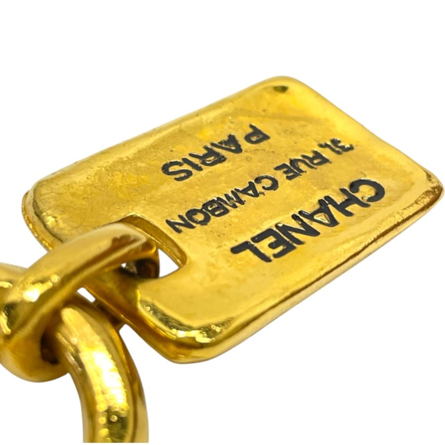 Chanel Brooch Cambon Plate Swing 31 Rue Metal Gold — view 4