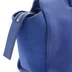 Saint Laurent Baby Downtown Cabas Blue Leather Suede Handbag — view 7