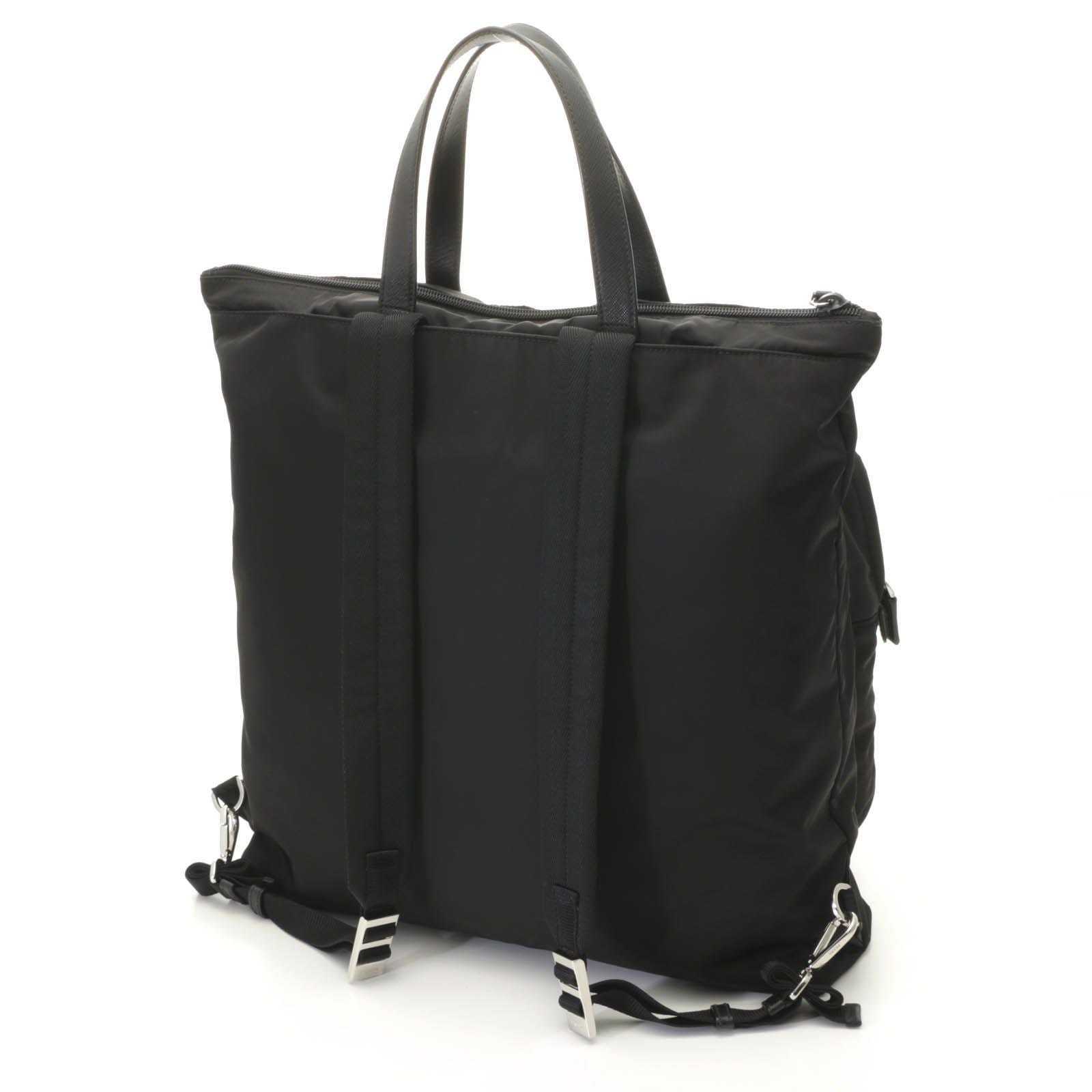 Prada Re-Nylon Backpack Black Nylon Saffiano — view 2