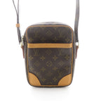Louis Vuitton Danube Monogram Shoulder Bag Canvas Brown