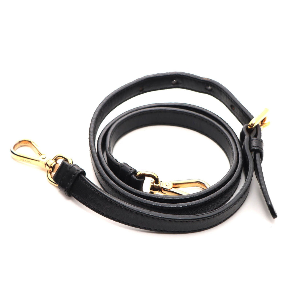 Prada Side Ribbon 2-Way Bag Black Nylon Leather — view 7