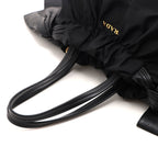 Prada Side Ribbon 2-Way Bag Black Nylon Leather — view 4