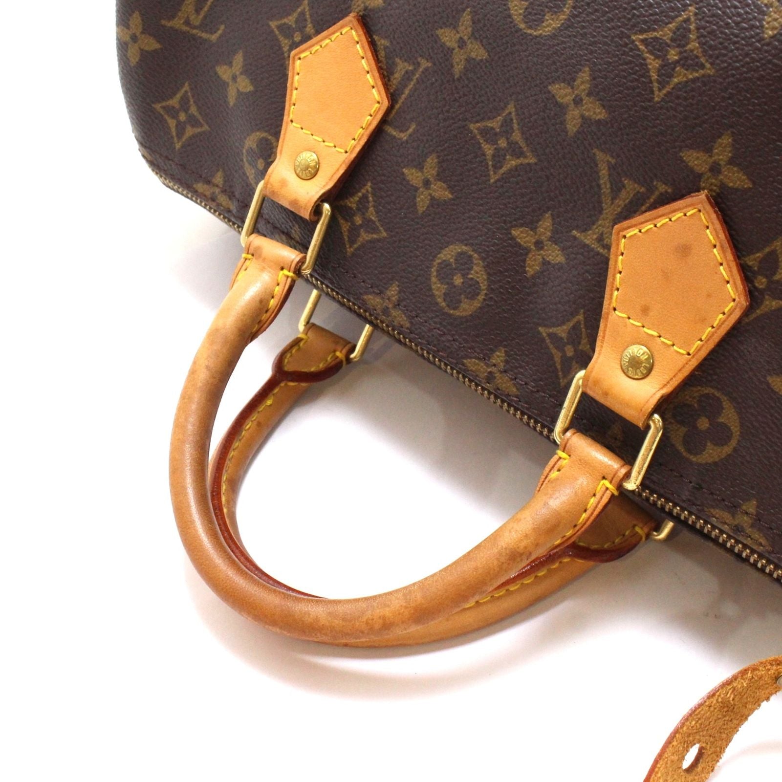 Louis Vuitton Speedy 30 Monogram Handbag Canvas Brown — view 4