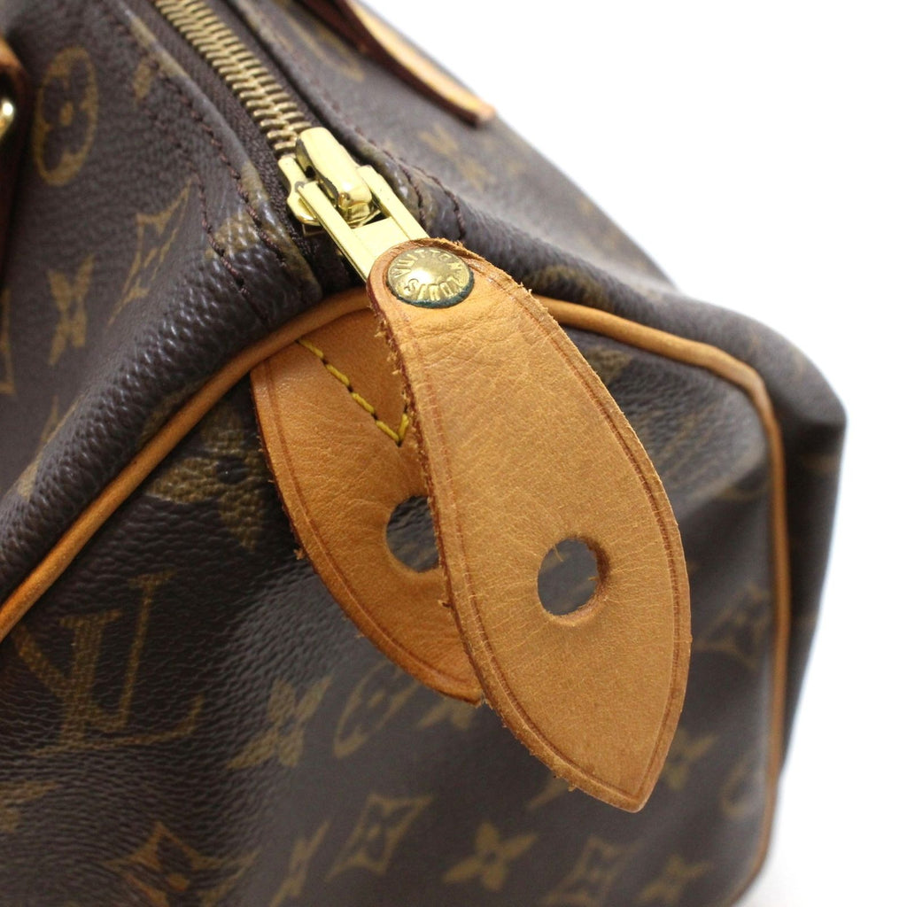 Louis Vuitton Speedy 30 Monogram Handbag Canvas Brown — view 8