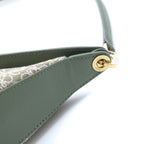 Loewe Anagram Luna Beige Khaki Canvas Leather Shoulder Bag — view 5