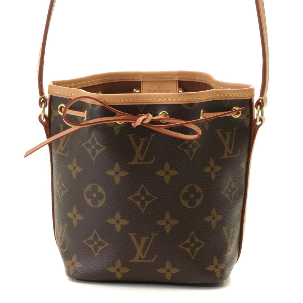 Louis Vuitton Nano Noe Monogram Shoulder Bag Canvas