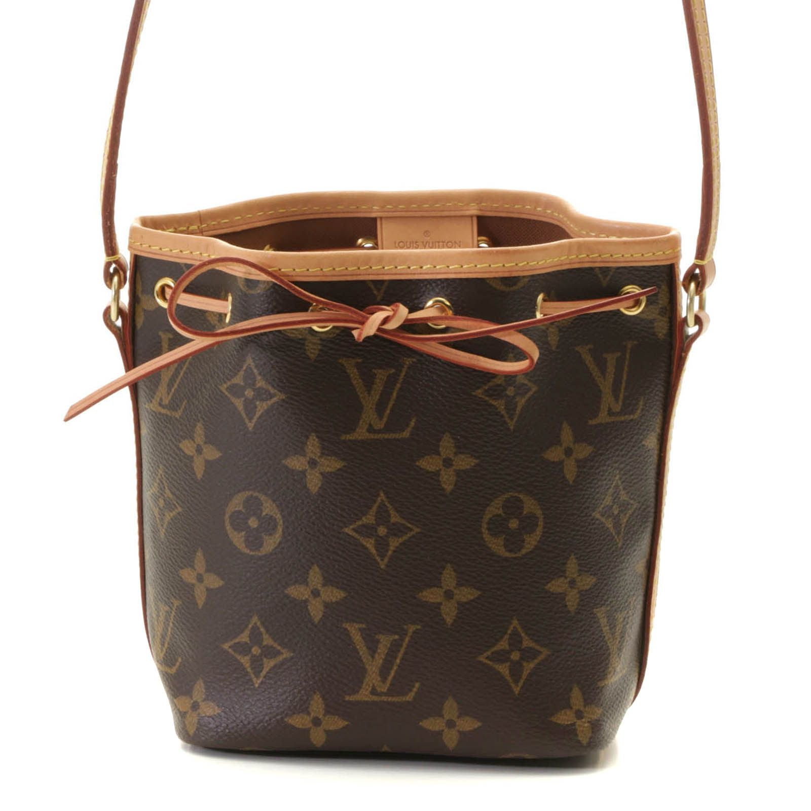 Louis Vuitton Nano Noe Monogram Shoulder Bag Canvas