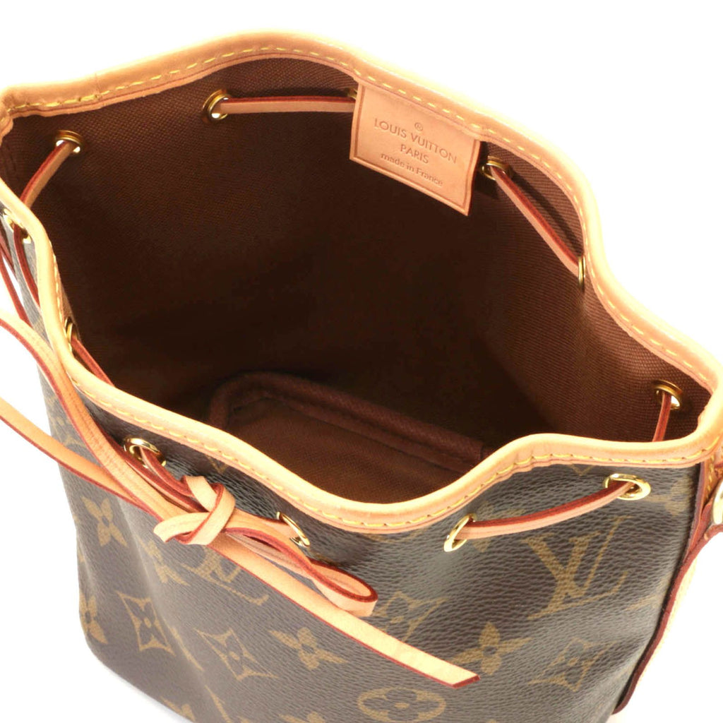 Louis Vuitton Nano Noe Monogram Shoulder Bag Canvas — view 6