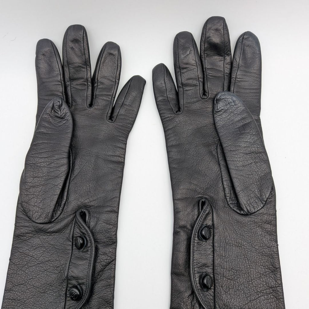 Louis Vuitton Gloves Long Leather Black Sheep — view 2