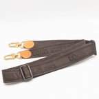 Louis Vuitton Shoulder Strap Vachetta Leather Nylon Logo Adjustable Gold Alize — view 6