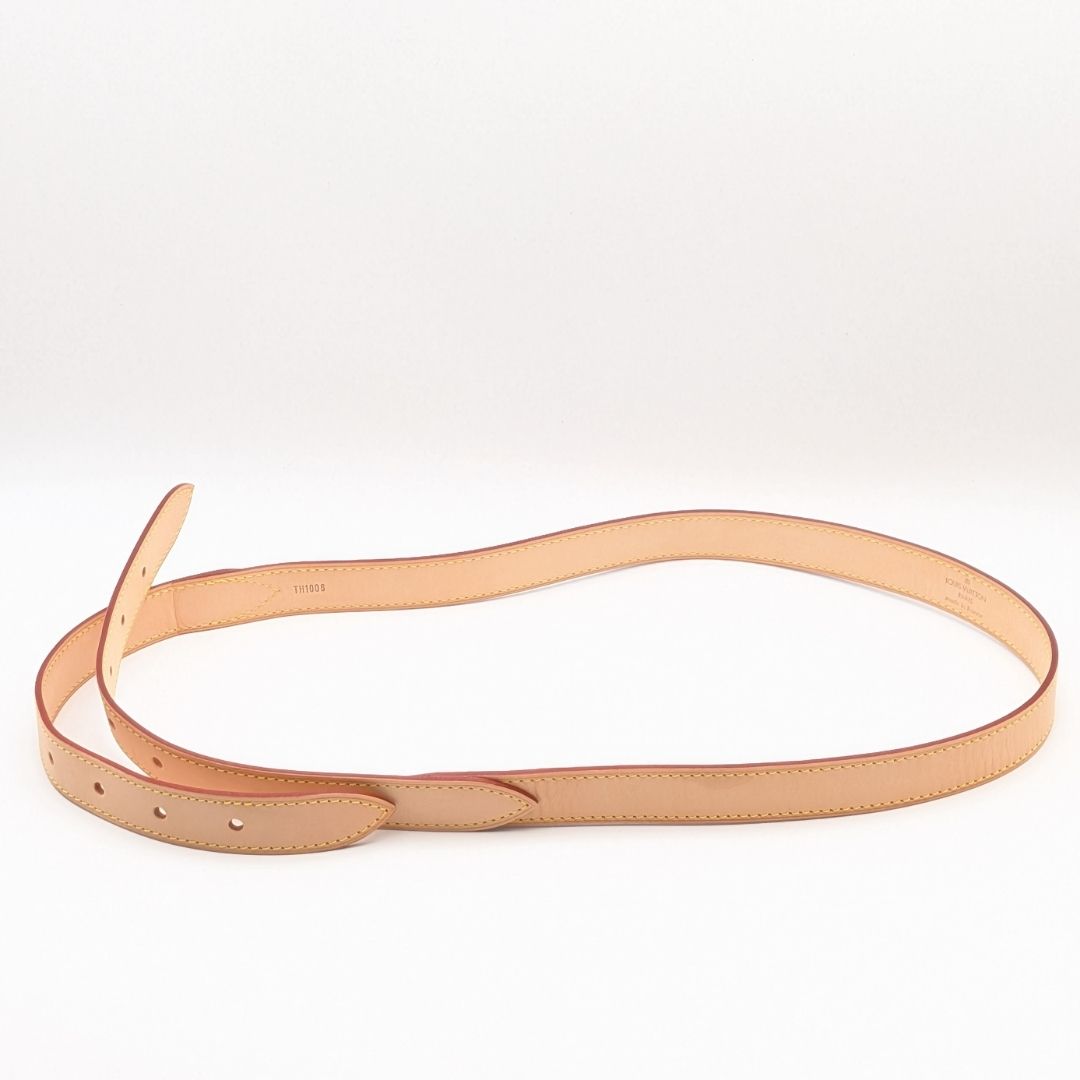Louis Vuitton Shoulder Strap Vachetta Leather Long Beige Belt Type Only Baggy — view 8