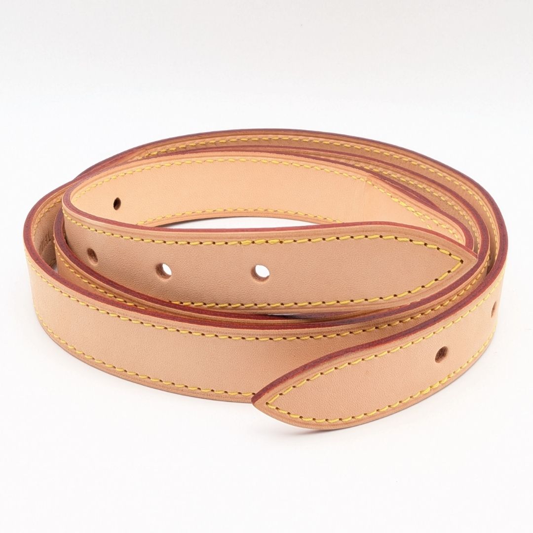 Louis Vuitton Shoulder Strap Vachetta Leather Long Beige Belt Type Only Baggy