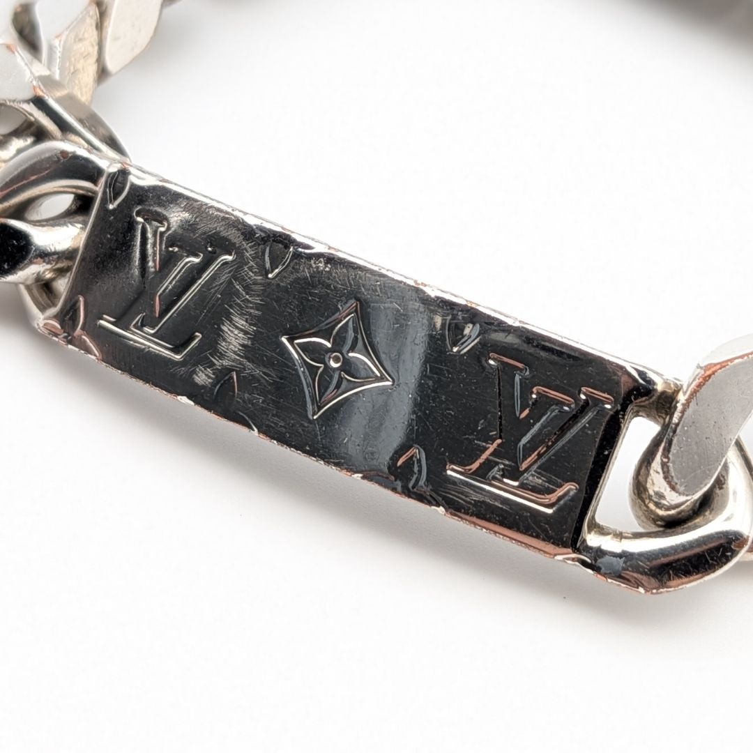 Louis Vuitton Monogram Chain Bracelet Silver — view 2