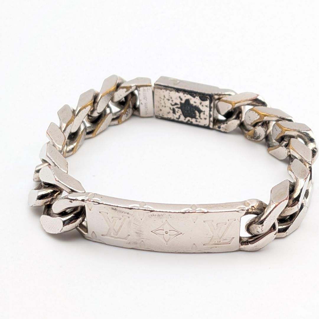 Louis Vuitton Monogram Chain Bracelet Silver