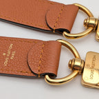 Louis Vuitton Shoulder Strap Taurillon Leather Brown Gold Not Adjustable — view 5