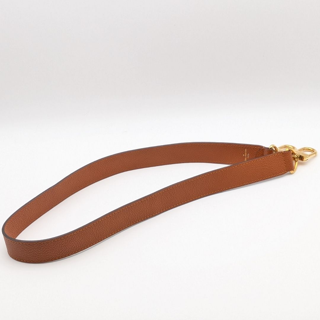 Louis Vuitton Shoulder Strap Taurillon Leather Brown Gold Not Adjustable — view 8