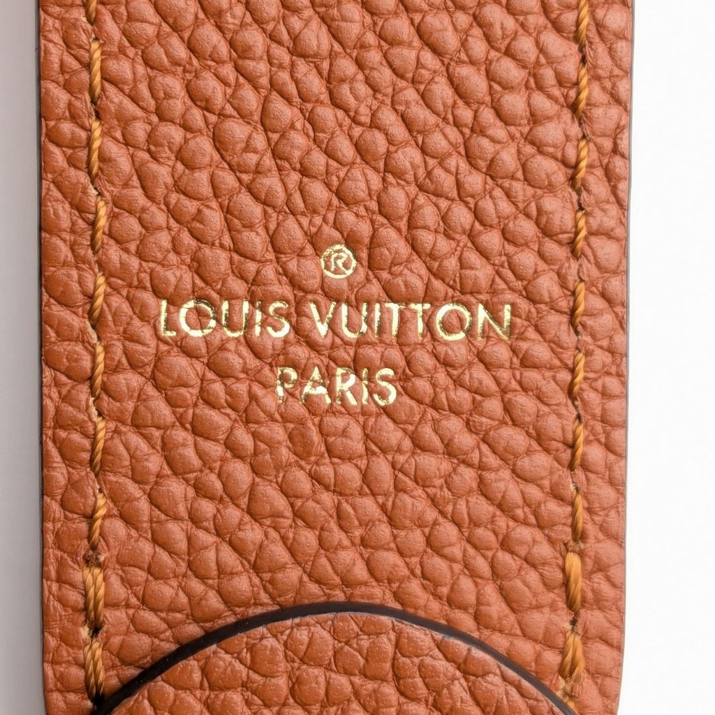 Louis Vuitton Shoulder Strap Taurillon Leather Brown Gold Not Adjustable — view 7