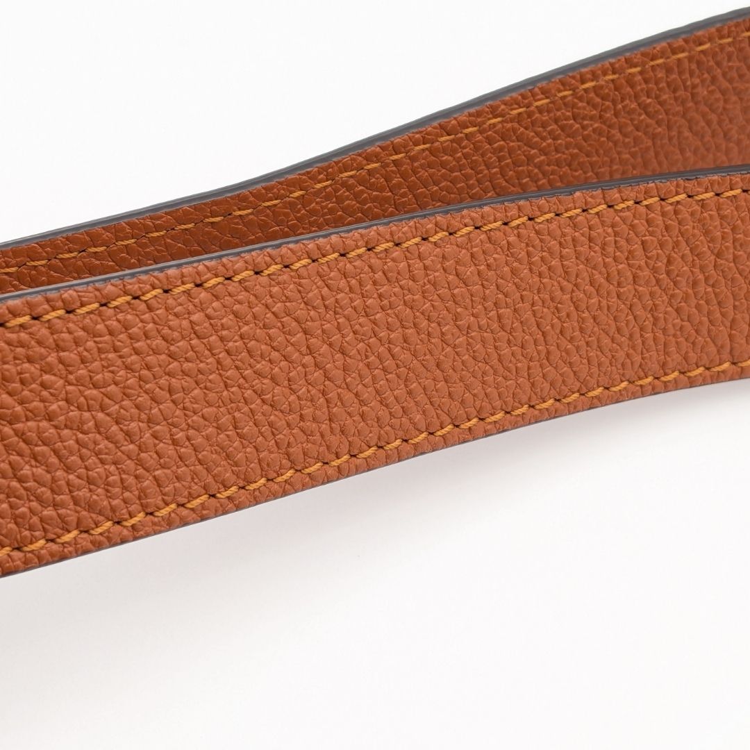 Louis Vuitton Shoulder Strap Taurillon Leather Brown Gold Not Adjustable — view 6