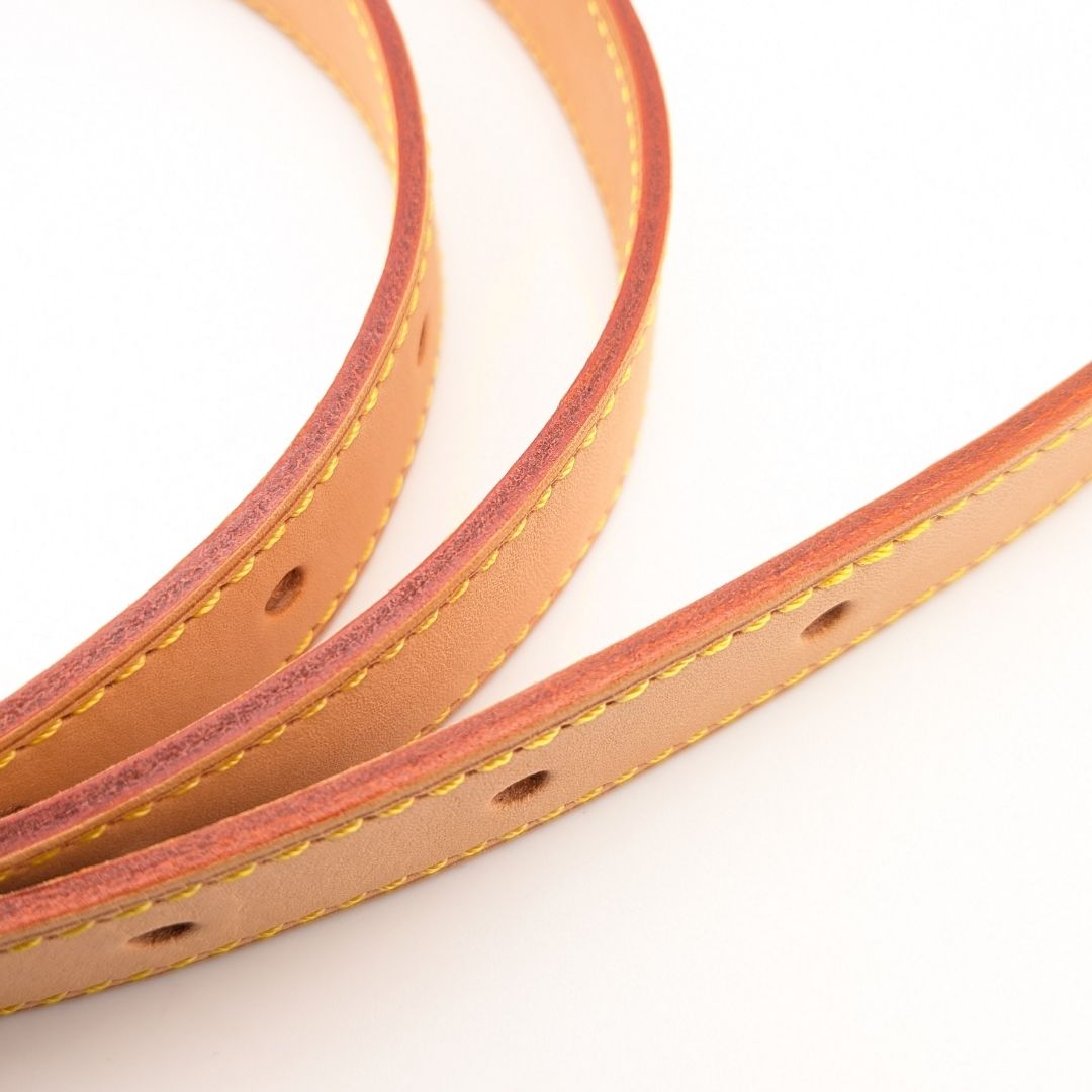 Louis Vuitton Shoulder Strap Vachetta Leather Long Beige Belt Type Only Baggy — view 2
