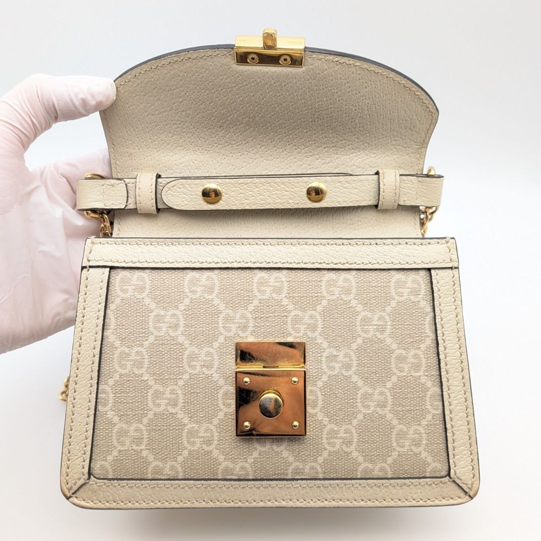 Gucci Ophidia GG Marmont Supreme Sherry Line Ivory Beige 2-Way — view 7