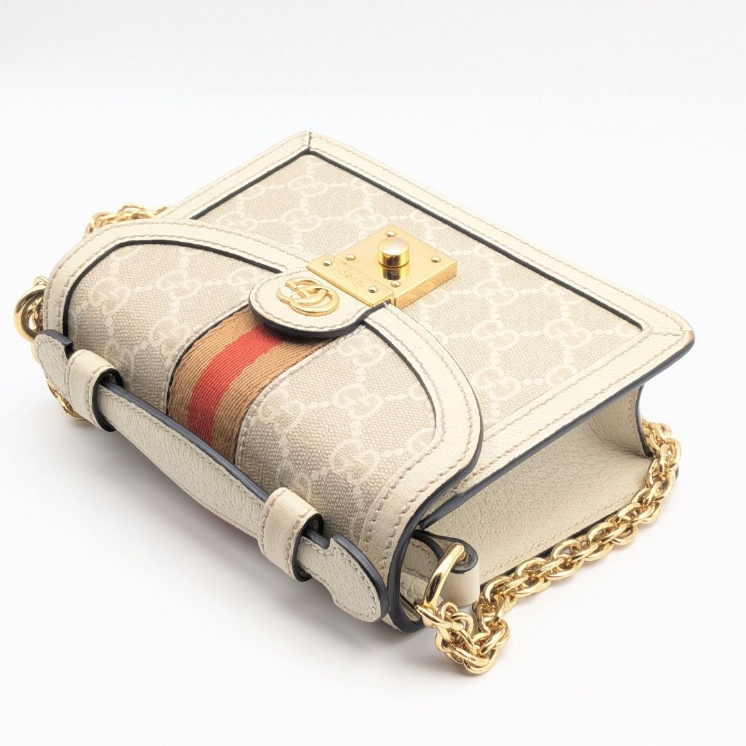 Gucci Ophidia GG Marmont Supreme Sherry Line Ivory Beige 2-Way — view 3