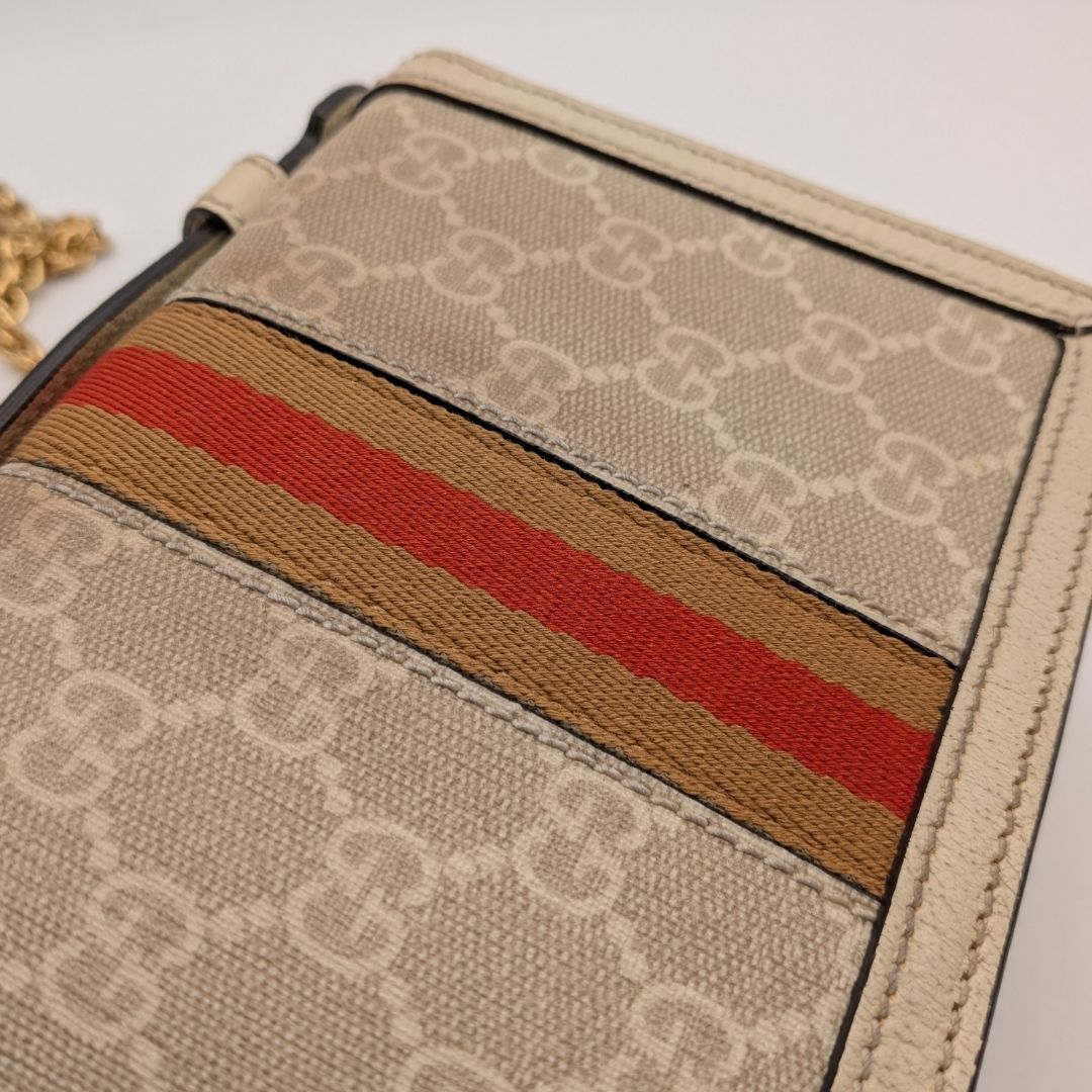 Gucci Ophidia GG Marmont Supreme Sherry Line Ivory Beige 2-Way — view 6