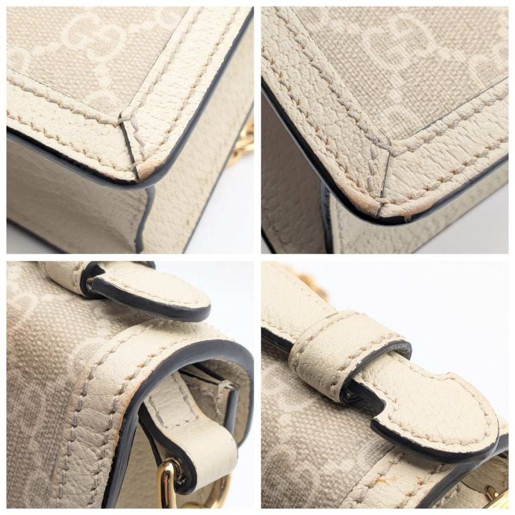 Gucci Ophidia GG Marmont Supreme Sherry Line Ivory Beige 2-Way — view 5