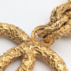 Chanel Charm Key Holder CC Logo Lava Gold Vintage — view 4