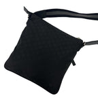 Gucci GG Logo Pattern Leather Shoulder Bag Cross Black — view 3