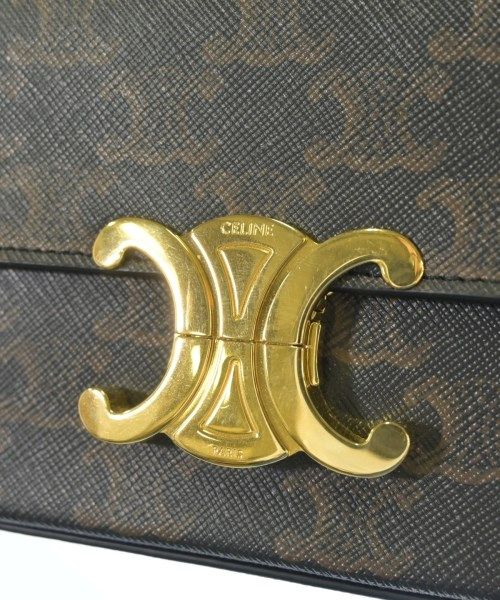 Celine Triomphe Canvas Handbag Black — view 5