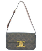 Celine Triomphe Canvas Handbag Black