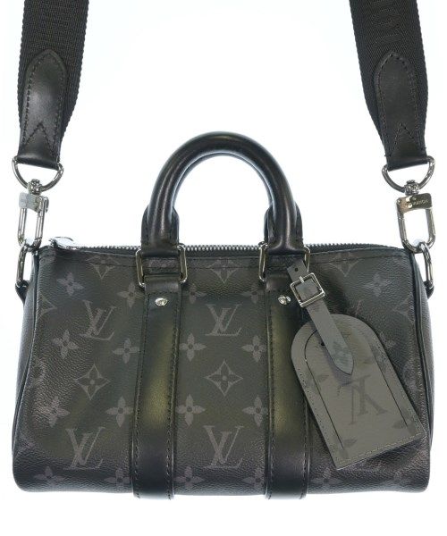 Louis Vuitton Monogram Eclipse Keepall Bandouliere 25 Boston Bag