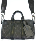 Louis Vuitton Monogram Eclipse Keepall Bandouliere 25 Boston Bag