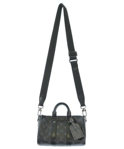 Louis Vuitton Monogram Eclipse Keepall Bandouliere 25 Boston Bag — view 3