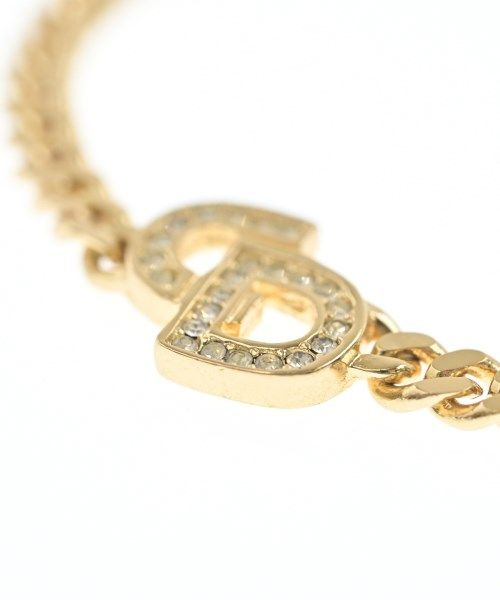 Dior Rhinestone Bracelet Bangle Gold — view 2